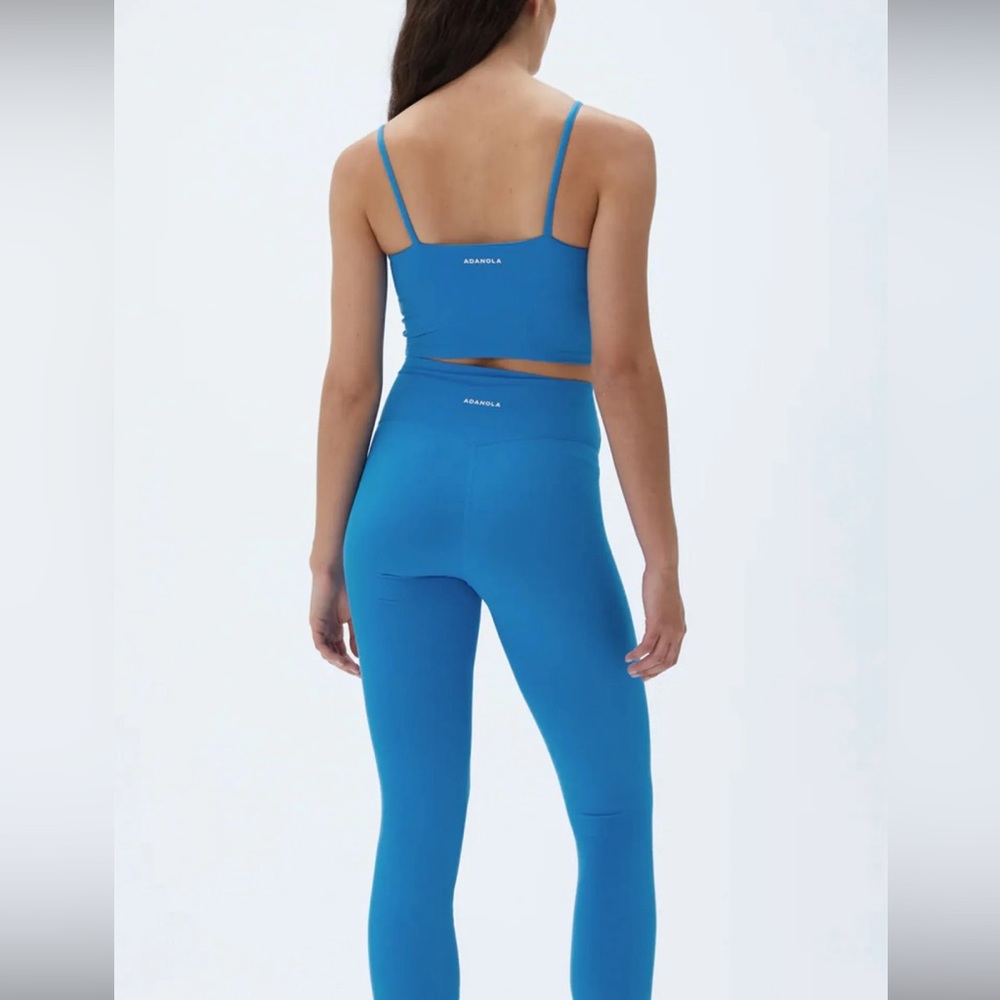 ADANOLA blue leggings & sports bra